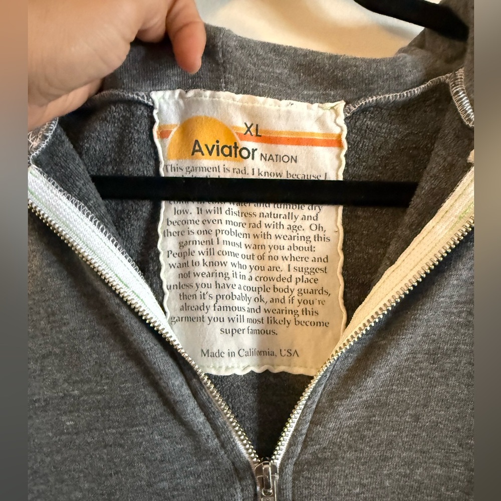 Aviator Nation Vintage California Zip Up Hoodie - Picture 5 of 6